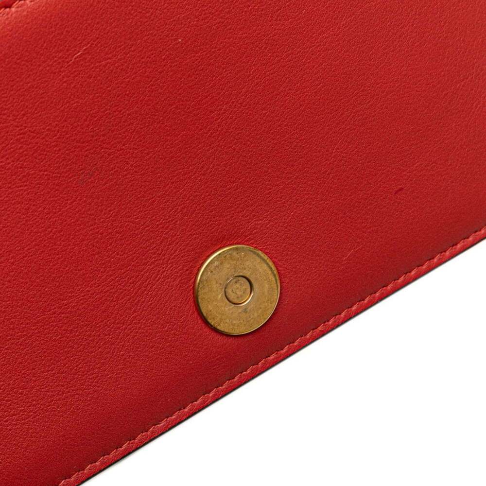 CHRISTIAN DIOR Red Leather Shoulder Bag - Picture 7 of 15